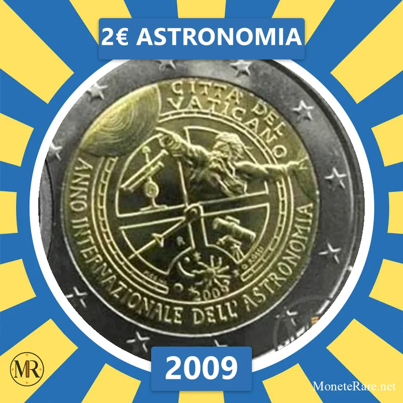 2€ Astronomia 2009 Vaticano (foto moneta)