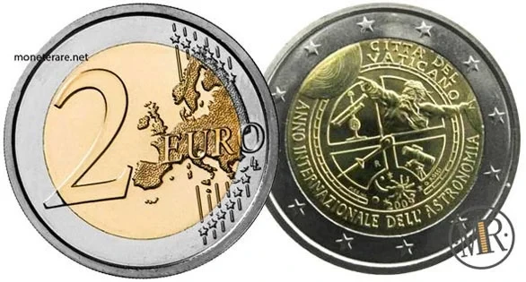 2 Euro Commemorativi Vaticano 2009 Anno internazionale dell