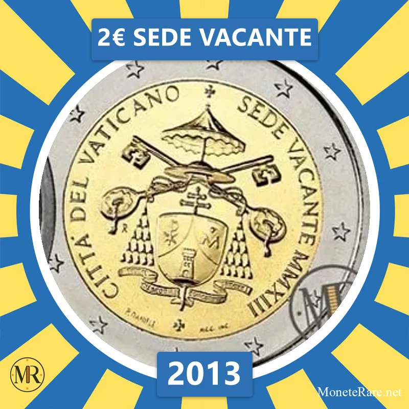 2€ Sede Vacante 2013 Vaticano (foto moneta)