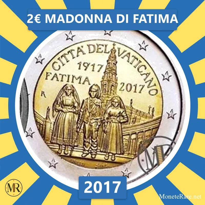 2€ Madonna di Fatima 2017 Vaticano 2€ Madonna di Fatima 2017 Vaticano (foto moneta)