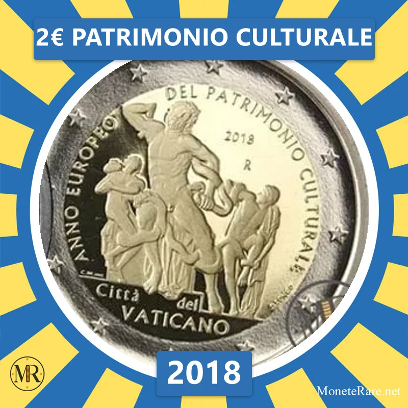 2€ Patrimonio Culturale 2018 Vaticano (foto moneta)