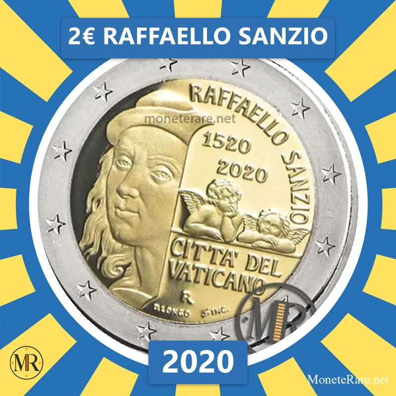 2€ Raffaello Sanzio 2020 Vaticano (foto moneta)