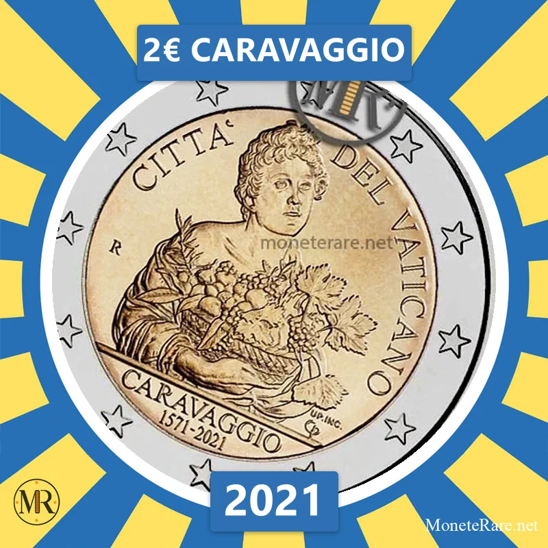 2€ Caravaggio 2021 Vaticano (foto moneta)