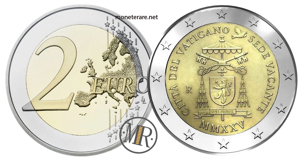 2 Euro Commemorativi Vaticano 2025 – Sede vacante MMXXV