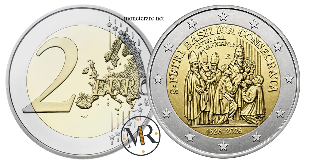 2 Euro Commemorativi Vaticano 2026 – Basilica San Pietro
