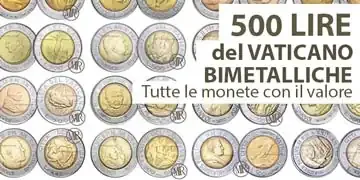 catalogo e valore delle 500 lire vaticano