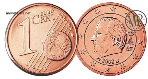 1 Centesimo Euro Belgio Seconda Serie 2008 2013