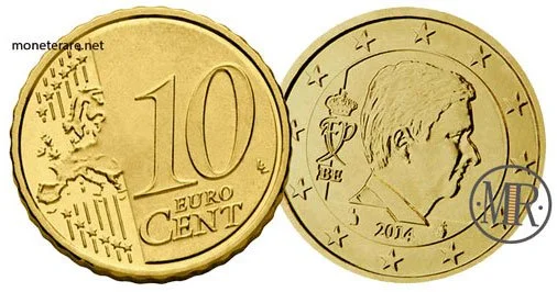 10 Centesimi Euro Belgio Quarta Serie 2014