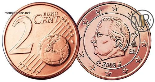 2 Centesimi Euro Belgio Seconda Serie 2008