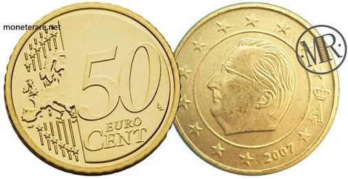 50 Centesimi Euro Belgio Seconda Serie