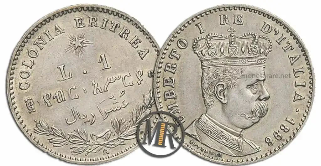 1 Lira 2 decimi di Tallero Colonia Eritrea