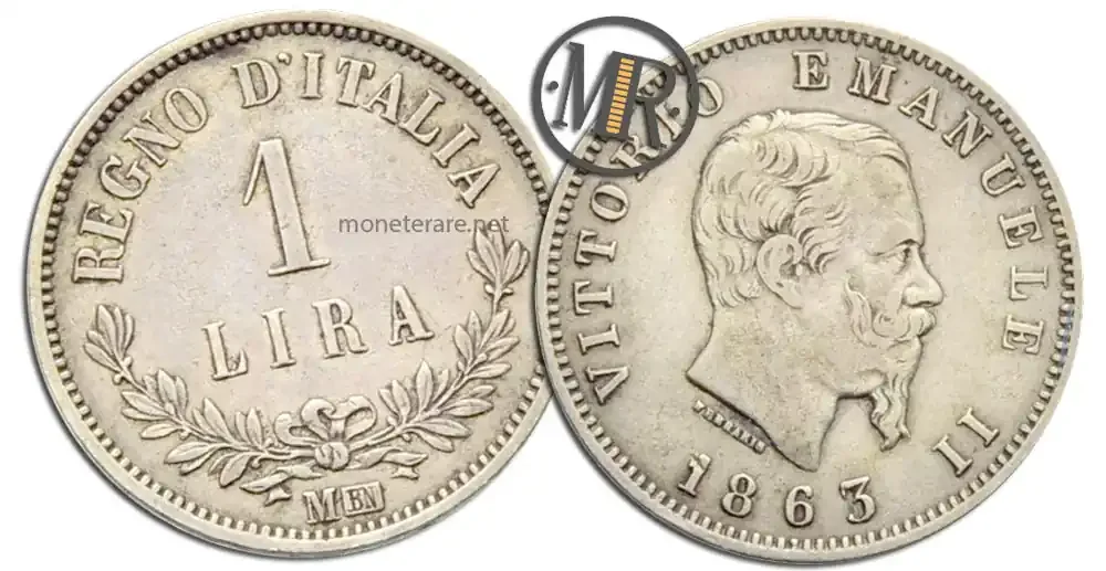 1 Lira Vittorio Emanuele II Valore