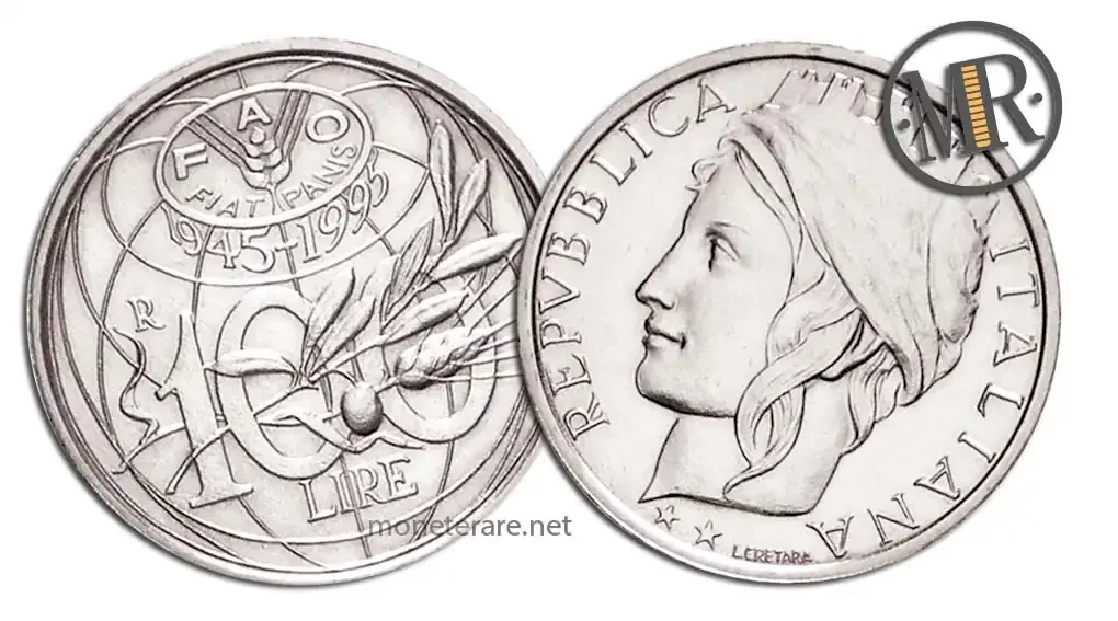 100 Lire FAO Anniversario 1995
