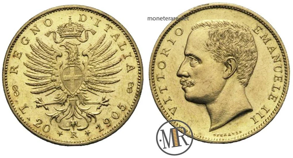 20 Lire Aquila Sabauda