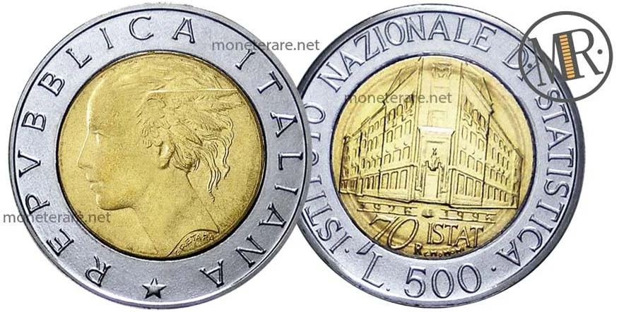 500 Lire ISTAT 1996