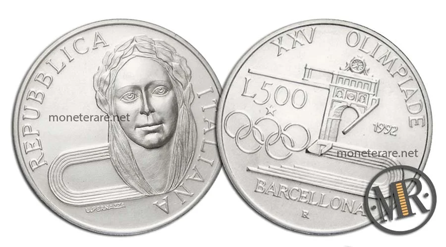 Barcellona 500 Lire Commemorative Argento