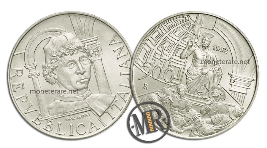 Piero della Francesca 500 Lire Commemorative Argento