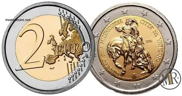 2 Euro Vaticano 2016 Giubileo straordinario della Misericordia