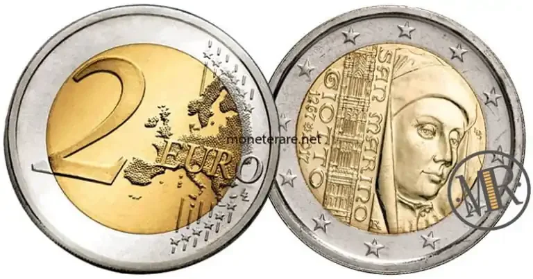 2 Euro Commemorativi San Marino 2017 Giotto