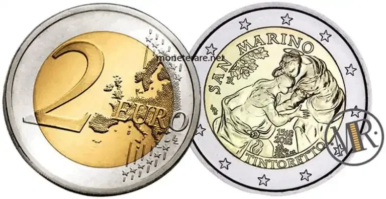 2 Euro Commemorativi San Marino 2018 Tintoretto