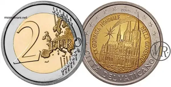 2 Euro Commemorativi Vaticano 2005