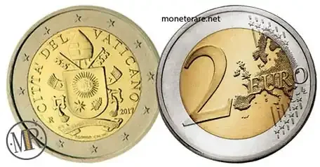 2 euro rari Vaticano quinta serie 2017
