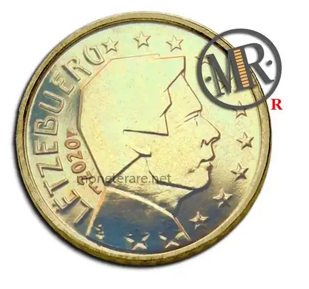 50 Centesimi Rari Lussemburgo Seconda Serie