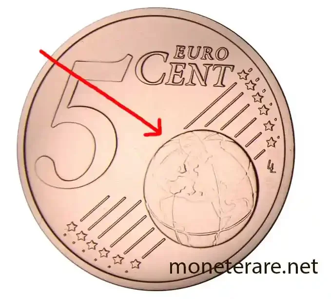 moneta deIi5 centesimi con l