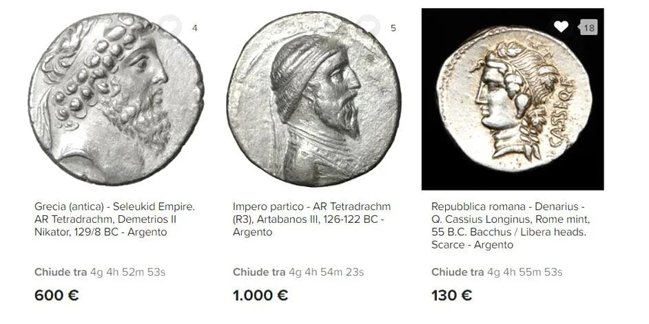 monete antiche greche o romane da comprare all