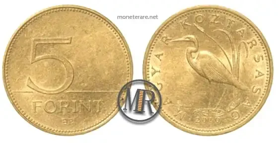 moneta ungherese da 5 forint (5 fiorini ungheresi)