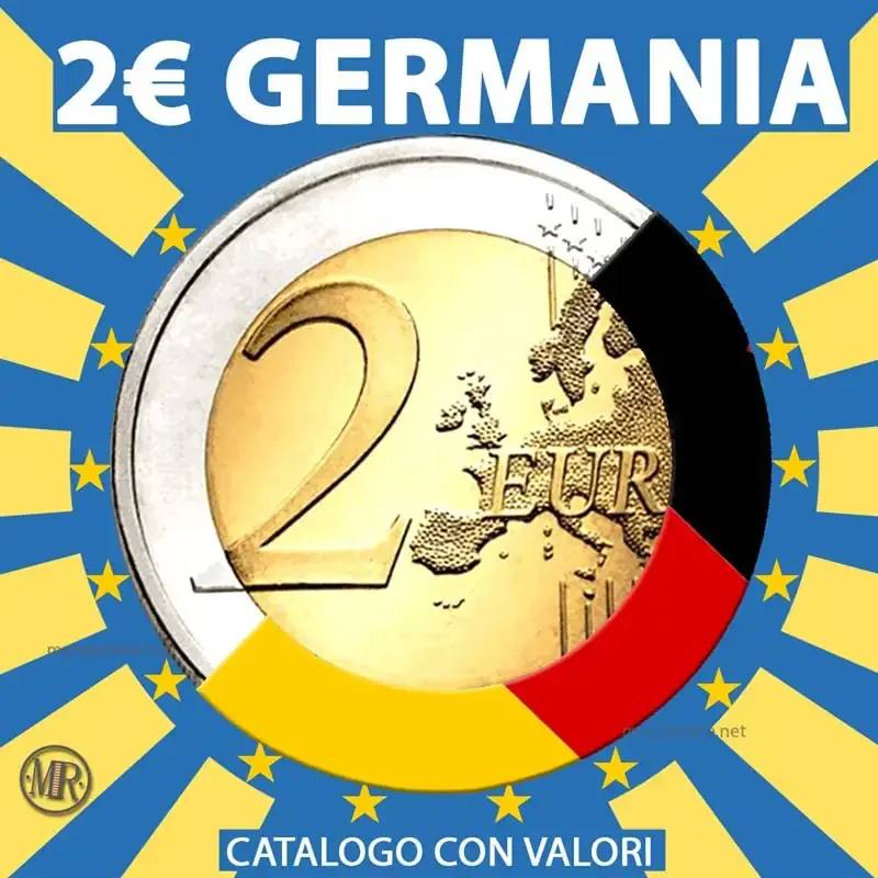 2 Euro Commemorativi Germania — collage di tutte le emissioni
