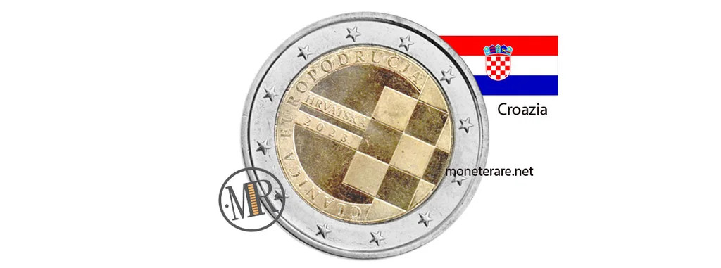 2 Euro Commemorativi Croazia — collage di tutte le emissioni