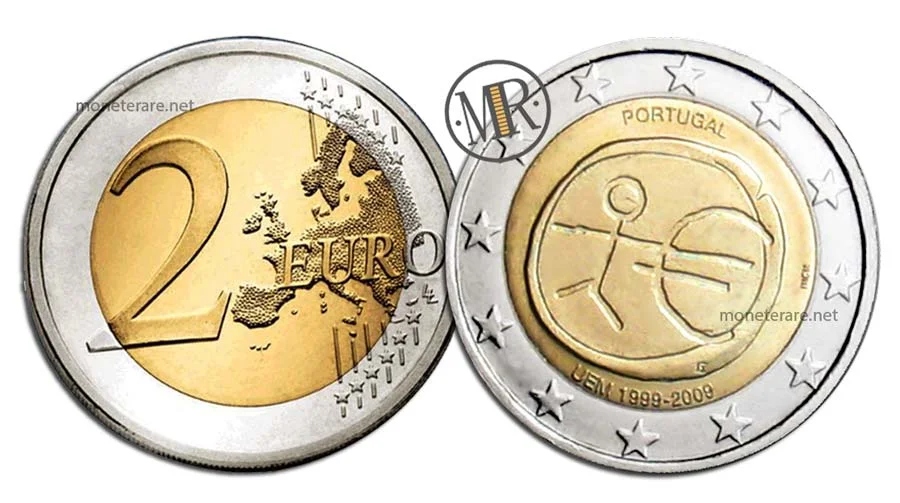 2 Euro Commemorativi Portogallo 2009 UEM