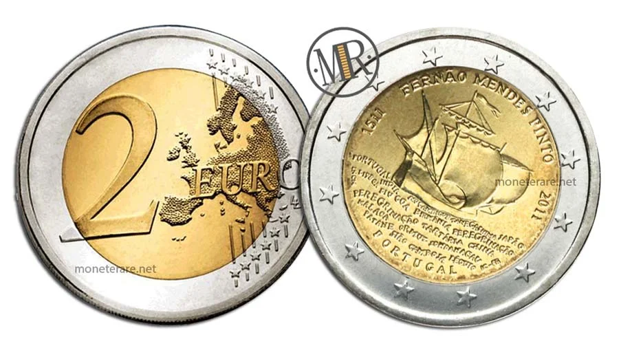 2 Euro Commemorativi Portogallo 2011 Fernão Mendes Pinto