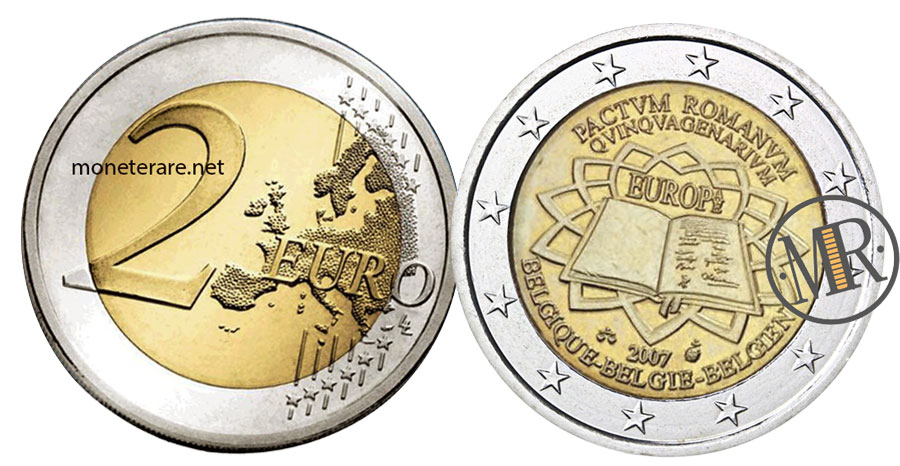 2 Euro 2007 Belgio Trattati di Roma "Pactum Romanum"