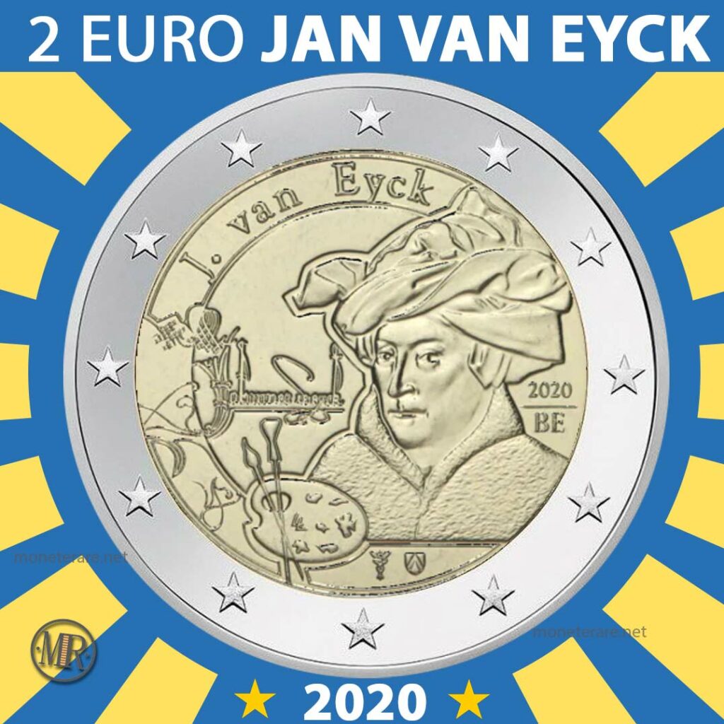 2 Euro Belgio 2020 Jan Van Eyck