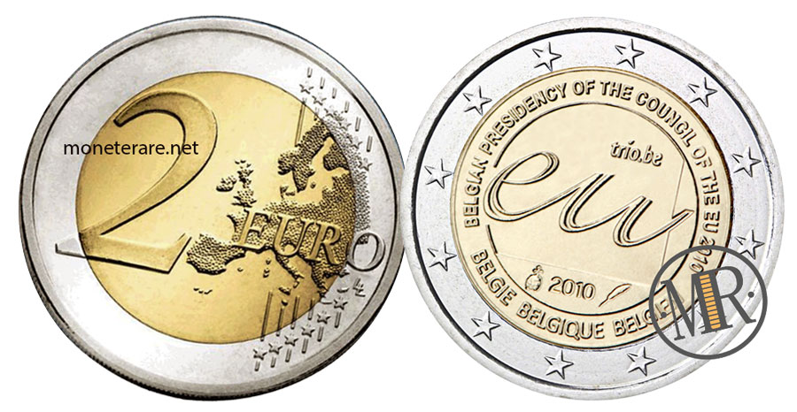 2 Euro Belgio 2010 EU - BELGIAN PRESIDENCY OF THE COUNCIL OF THE EU 2010