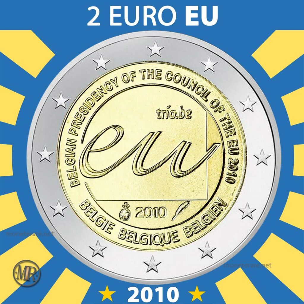 2 Euro Belgio 2010 EU per la Presidenza Belga dell'Unione Europea