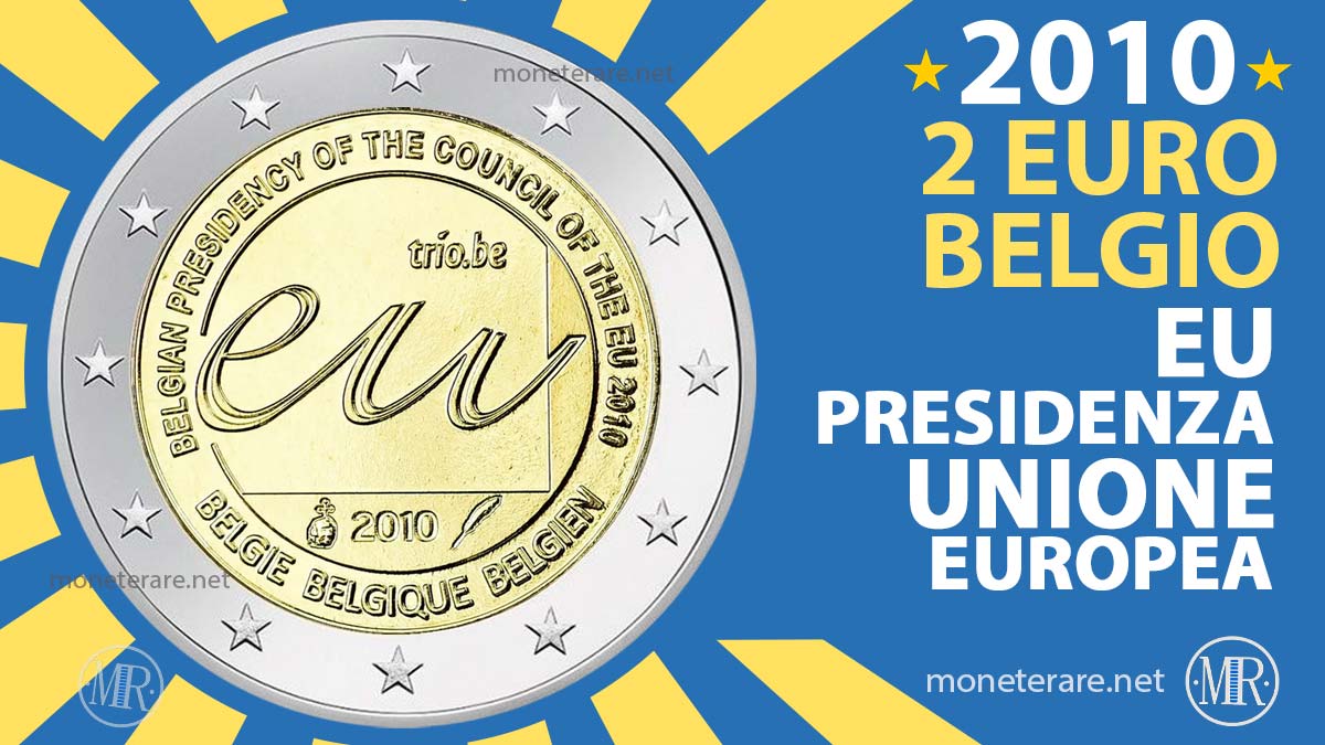 2 Euro Belgio 2010 EU - Presidenza Belga dell'Unione Europea