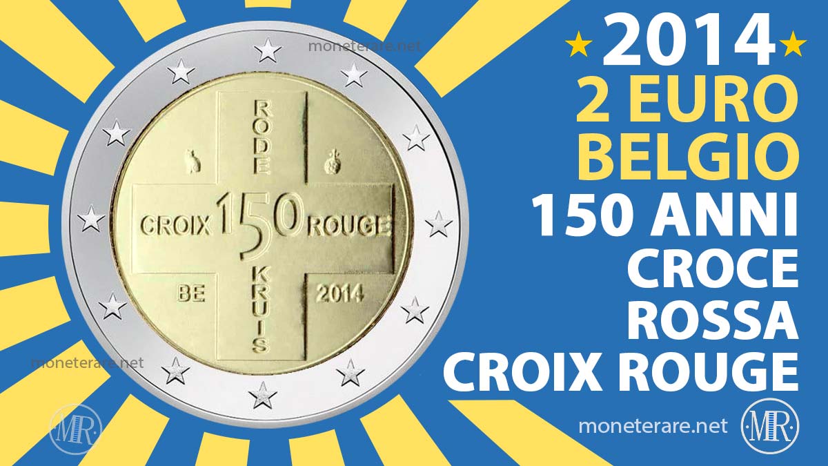 2 Euro Belgio 2014 Croce Rossa - Croix Rouge