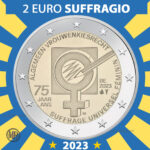 2 Euro 2023 Belgio Suffrage Universel Feminin