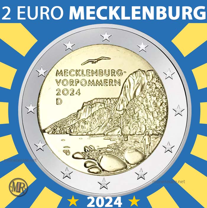 2 Euro 2024 Mecklenburg-Vorpommern: Königsstuhl