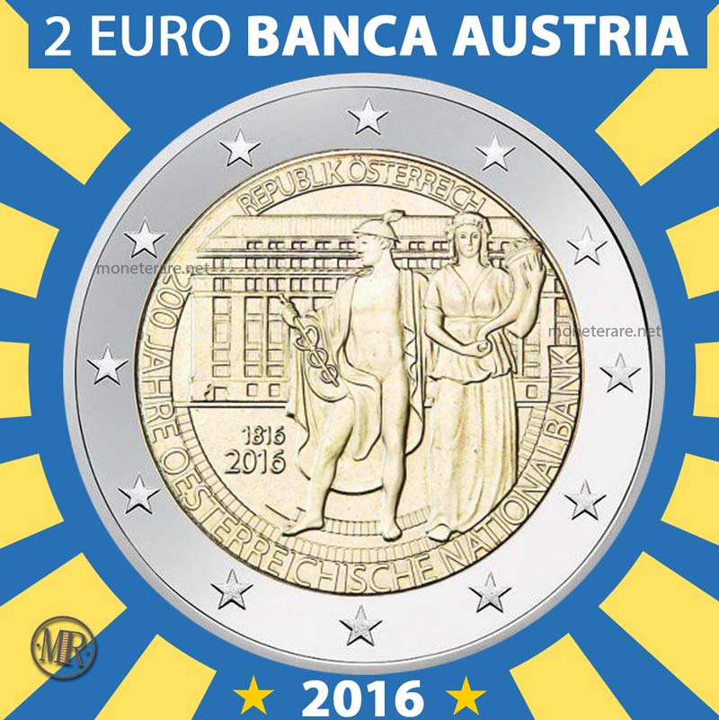 2 Euro Austria 2016 Banca Nazionale