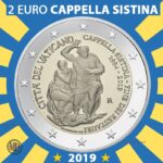 2 Euro Vaticano 2019 Cappella Sistina