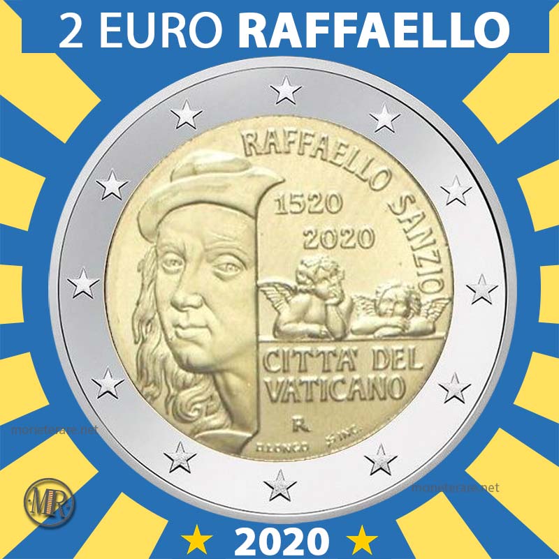 2 Euro Vaticano 2020 Raffaello Sanzio