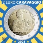 2 Euro Vaticano 2021 Caravaggio