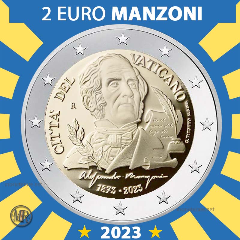 2 Euro Vaticano 2023 Manzoni