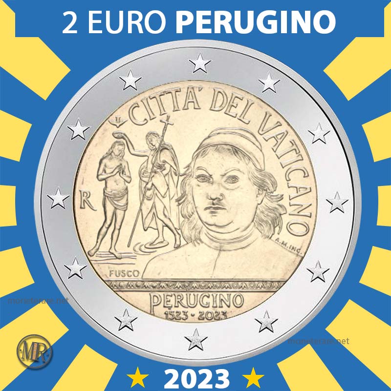 2 Euro Città del Vaticano col Perugino