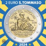 2 Euro Città del Vaticano 2024 San Tommaso d'Aquino