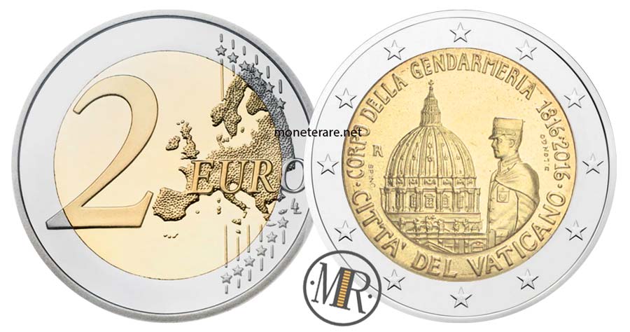 2 Euro Vaticano 2016